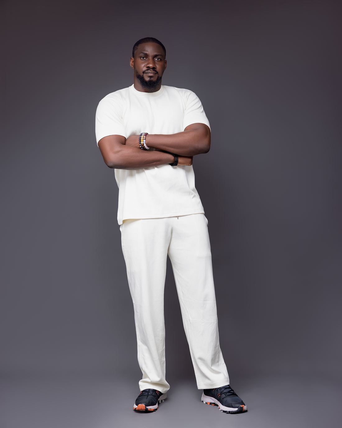 2PCS WHITE CASUAL SET