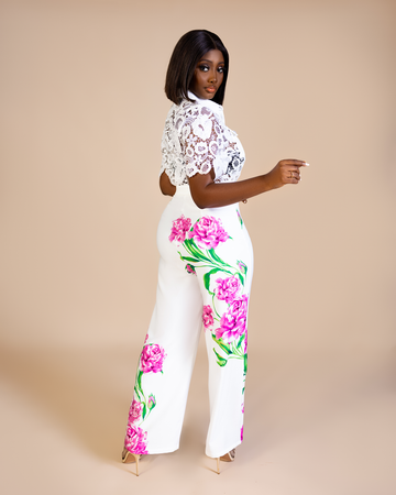 FITOMZ FLORAL PRINT JUMPSUIT