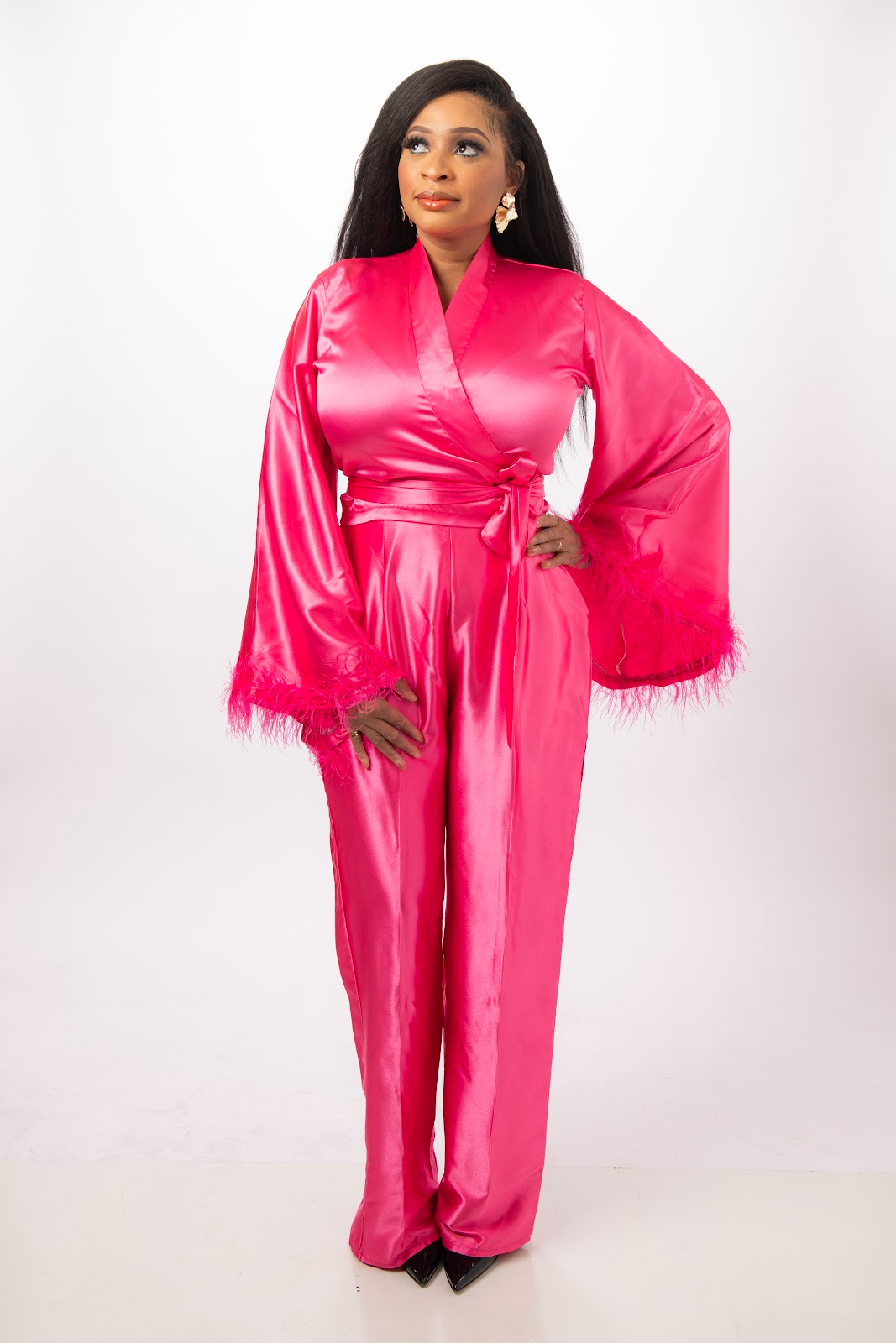 FITOMZ GRACE SET ( WRAP TOP AND TROUSER)