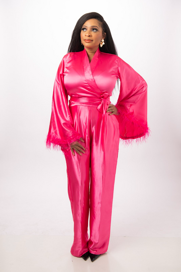 FITOMZ GRACE SET ( WRAP TOP AND TROUSER)