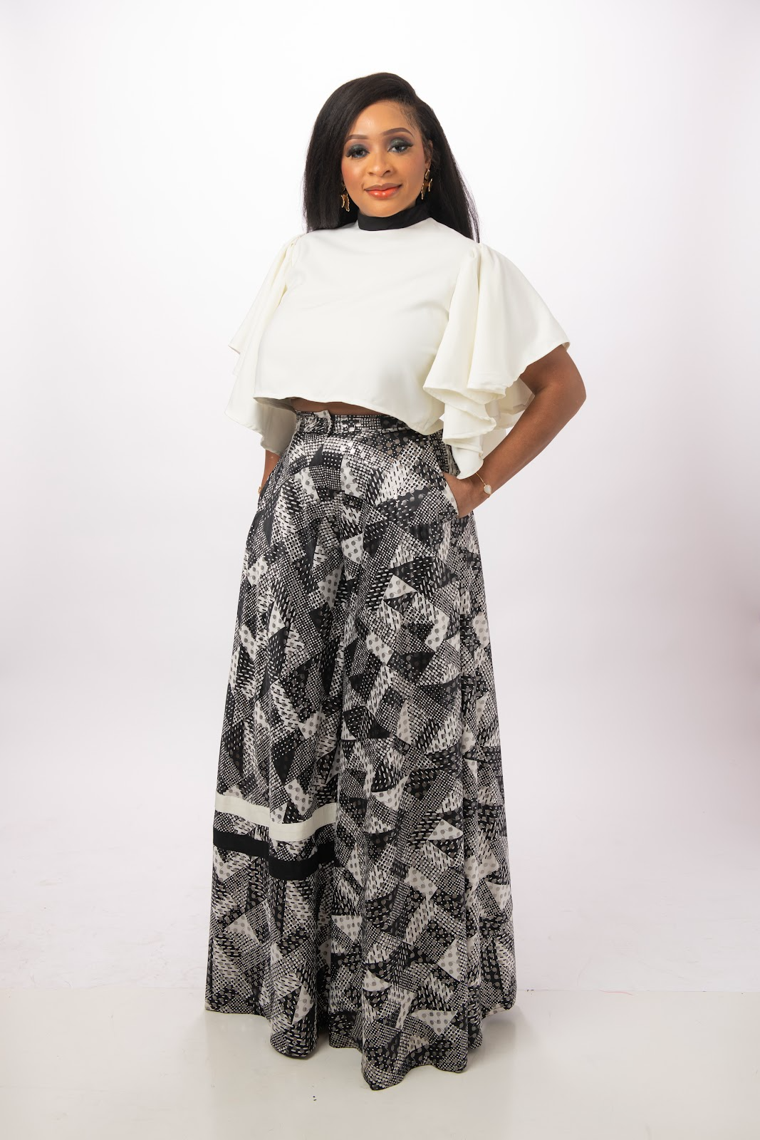 FITOMZ BOSS LADY SET ( HIGH WAIST PALAZZO TROUSER AND CROP TOP)