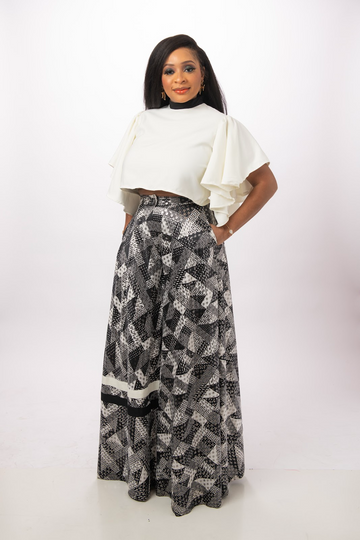 FITOMZ BOSS LADY SET ( HIGH WAIST PALAZZO TROUSER AND CROP TOP)